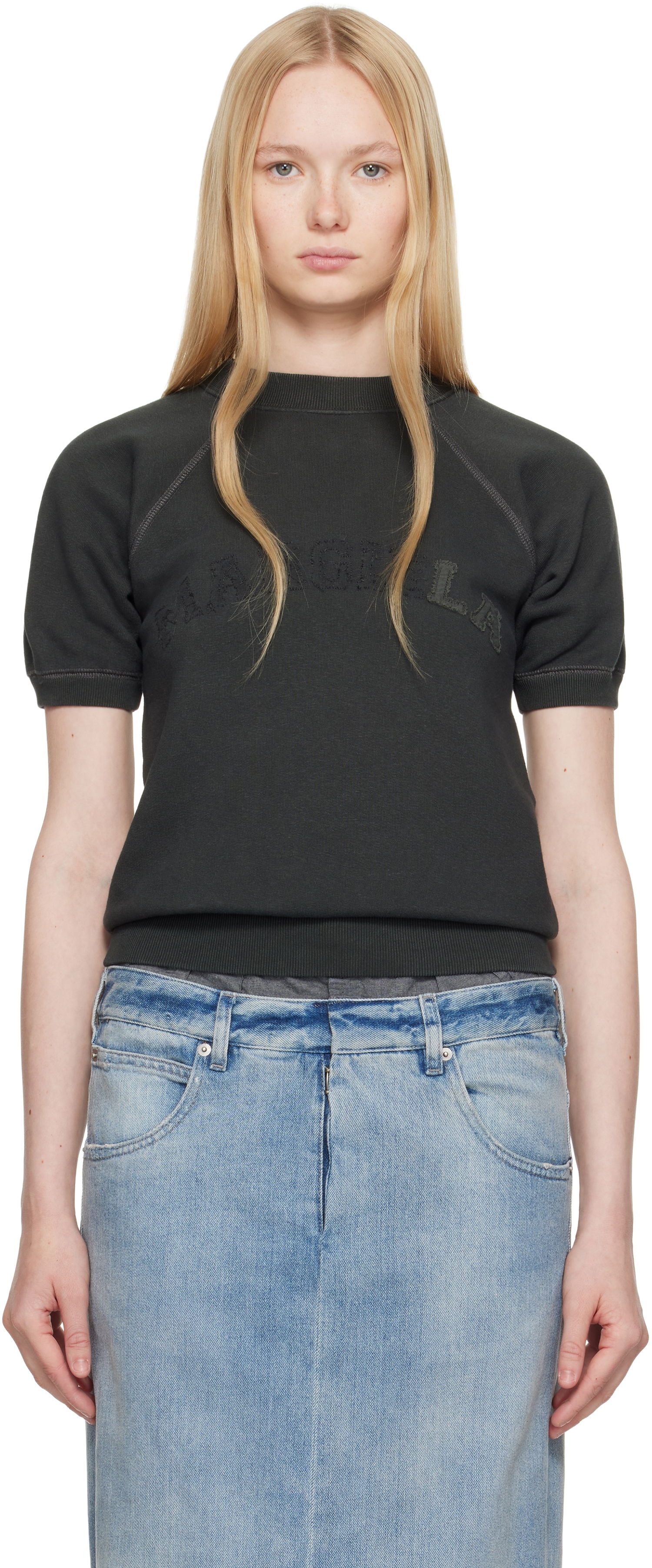 Пуловер Maison Margiela Maison Margiela Short Sleeve Sweatshirt Сиво | S51GU0136 M25016, 0