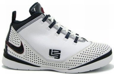 Кецове и обувки Nike LeBron Zoom Soldier II USA "White Navy Silver" Бяло | 318694-141, 0