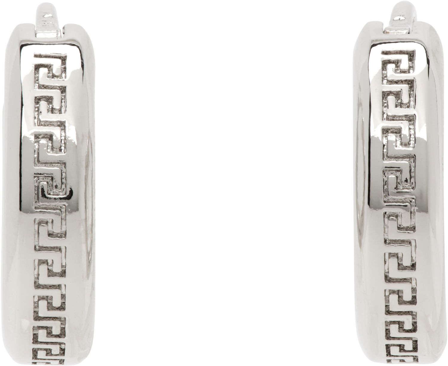 Обеци Versace Versace Greca Hoop Earrings Металик | 1018958_1A00620, 0