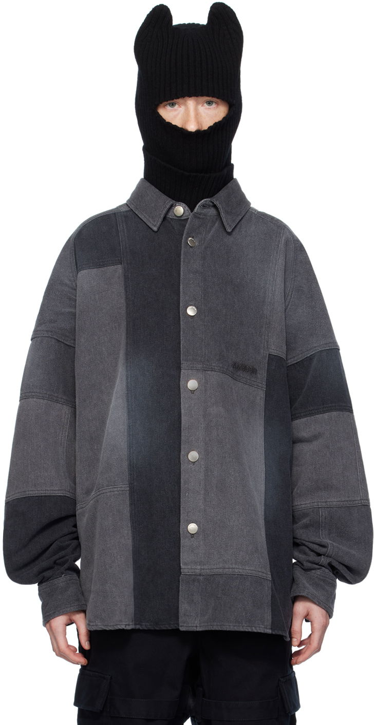Риза Ambush Patchwork Denim Shirt Черно | BWYD001F23DEN0011200, 0