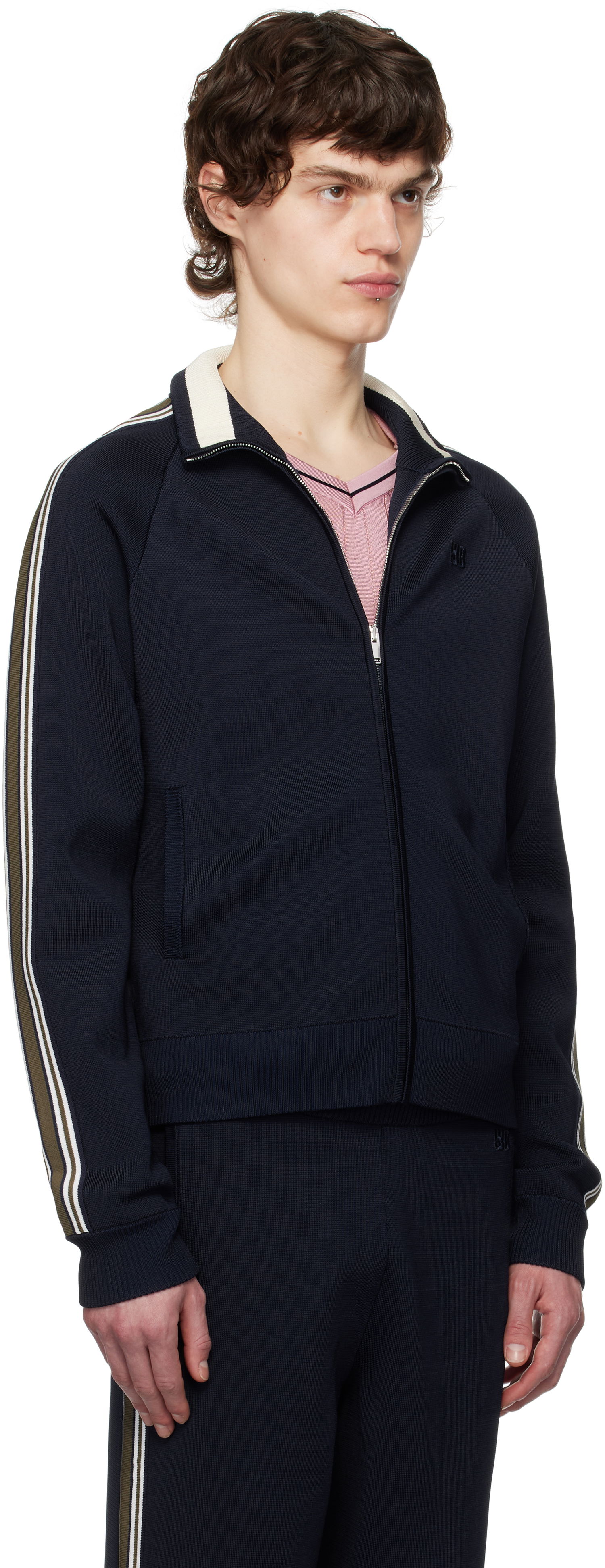 Комплект Wales Bonner Wales Bonner Tide Track Jacket Тъмно синьо | US25KN34-KN05-599 BRIGHT RAYON, 1