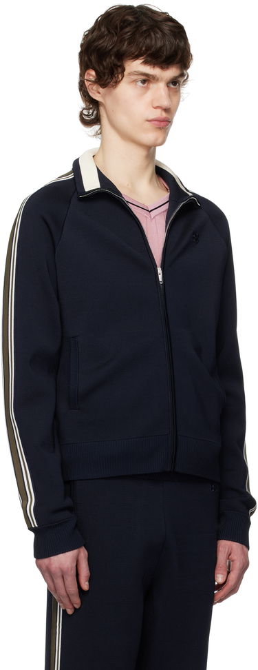 Комплект Wales Bonner Wales Bonner Tide Track Jacket Тъмно синьо | US25KN34-KN05-599 BRIGHT RAYON, 1