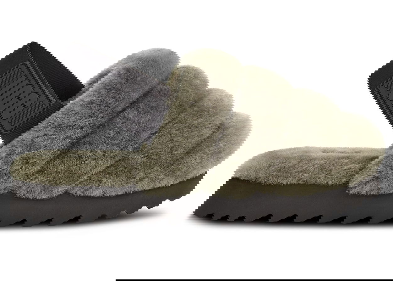 Кецове и обувки UGG Super Fluff Slingback Slippers Зелено | 1121751-BTOL, 0