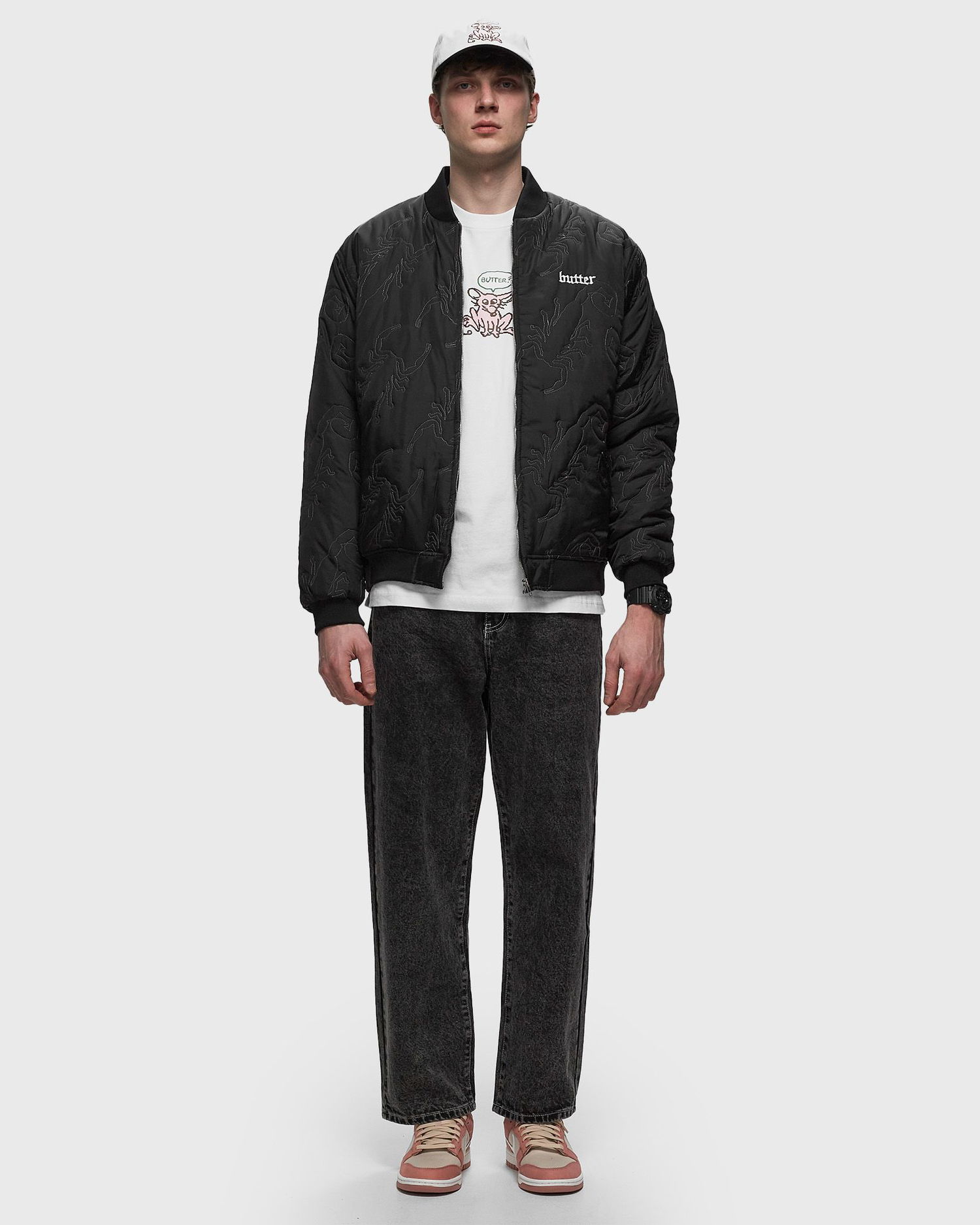 Яке бомбър Butter Goods Scorpion Jacket Черно | P11112, 1