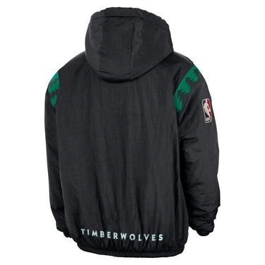 Суитчър Nike Therma-FIT Minnesota Timberwolves Hardwood Classics 1/2-Zip Hoodie Черно | HQ5332-010, 2