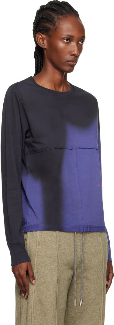 Тениска Eckhaus Latta Eckhaus Latta Lapped Long Sleeve T-Shirt Лилаво | 302-EL-PF25-S -, 1