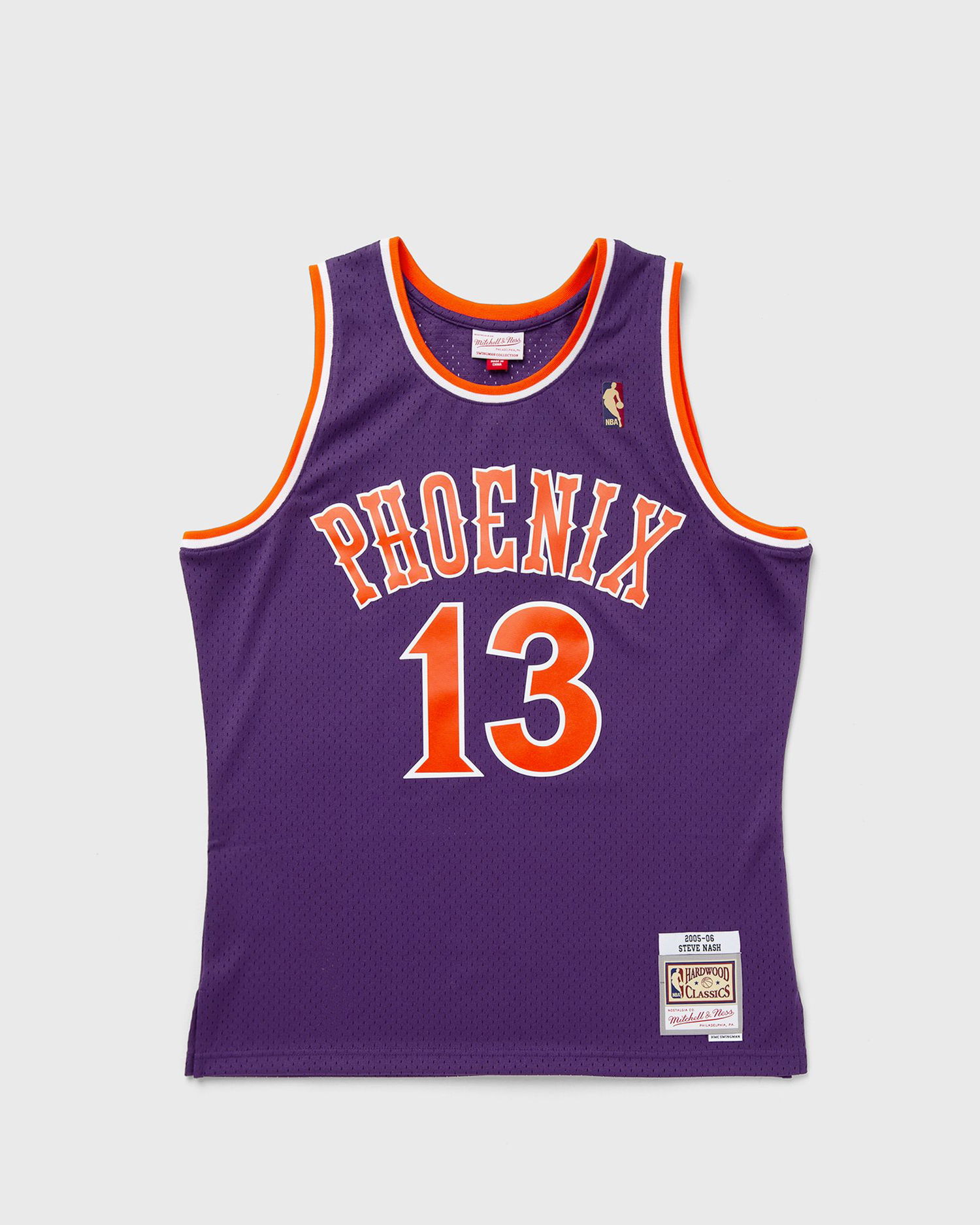 Фланелка Mitchell & Ness NBA SWINGMAN JERSEY SUNS HWC 2005-06 STEVE NASH #13 Лилаво | SMJY5676-PSU05SNAPURP, 0