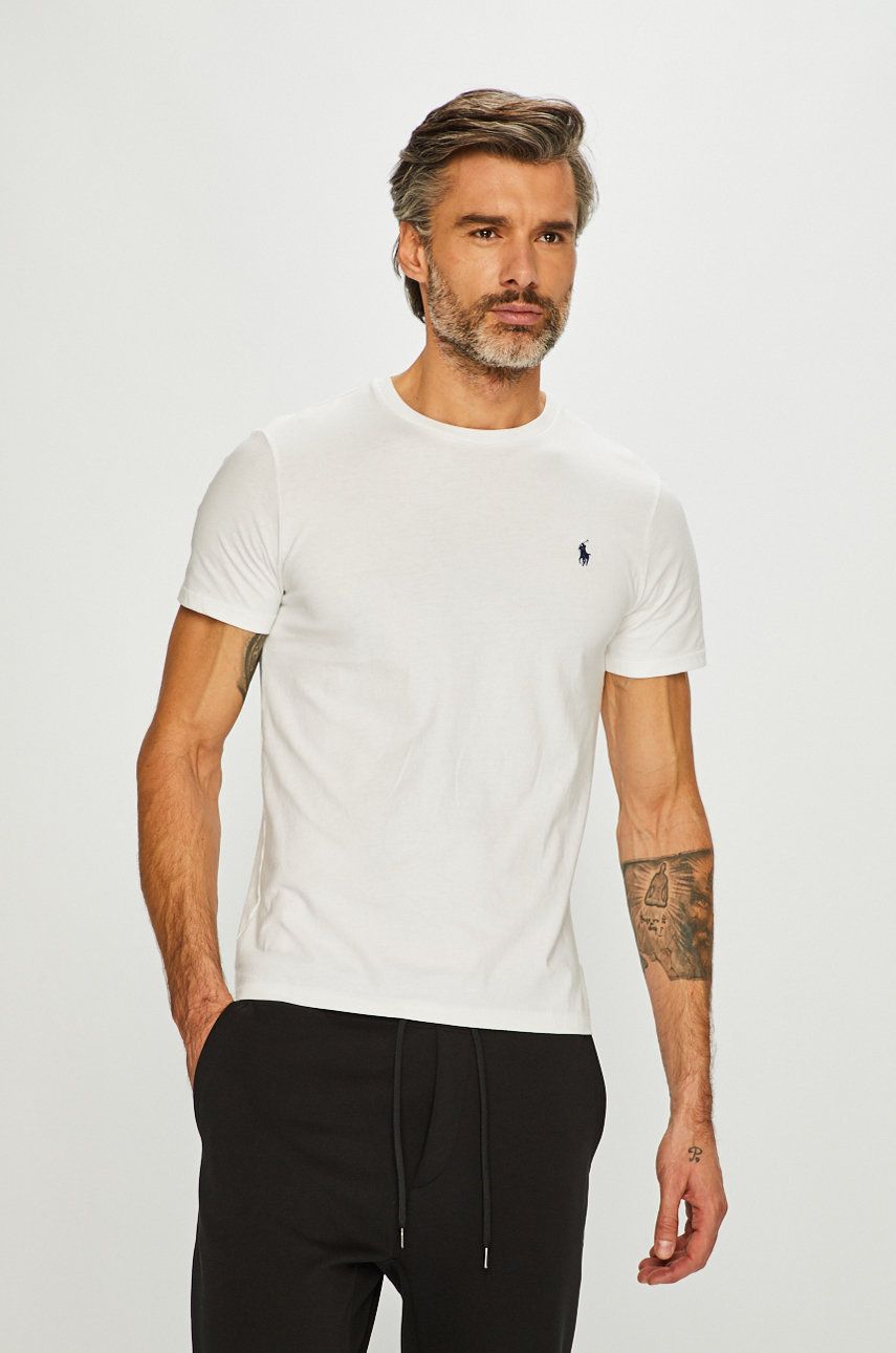 Тениска Polo by Ralph Lauren Custom Fit Tee Бяло | 710680785003, 0