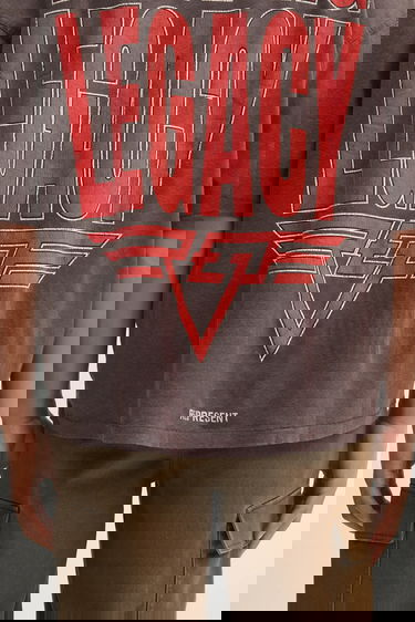 Тениска Represent Clo Reversible Living Legacy Tour Printed Oversized T-Shirt Сиво | MLM100176, 11