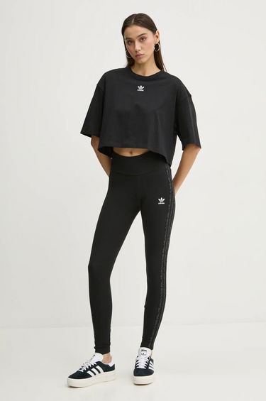 Съкратен топ adidas Originals Essentials Cropped T-Shirt Черно | IW5706, 1