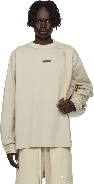 Тениска Fear of God ESSENTIALS Classic Fit Long Sleeve T-Shirt Бежово | 125SP254206F, 0