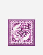 Dolce & Gabbana Majolica-Print Silk Twill Square Scarf