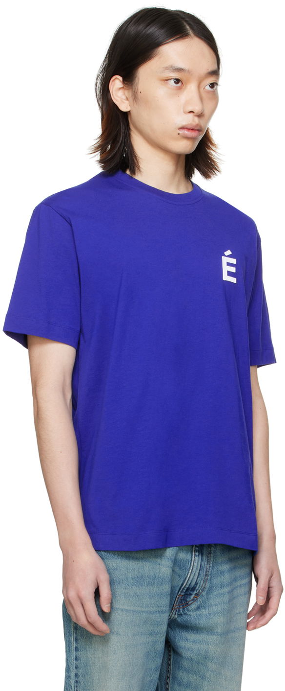 Тениска Études Études Wonder Patch T-Shirt Синьо | C00ME104A00740, 1