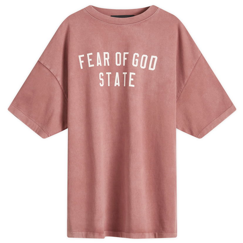 Тениска Fear of God Heavy Crewneck T-Shirt Розово | 125BT242006F