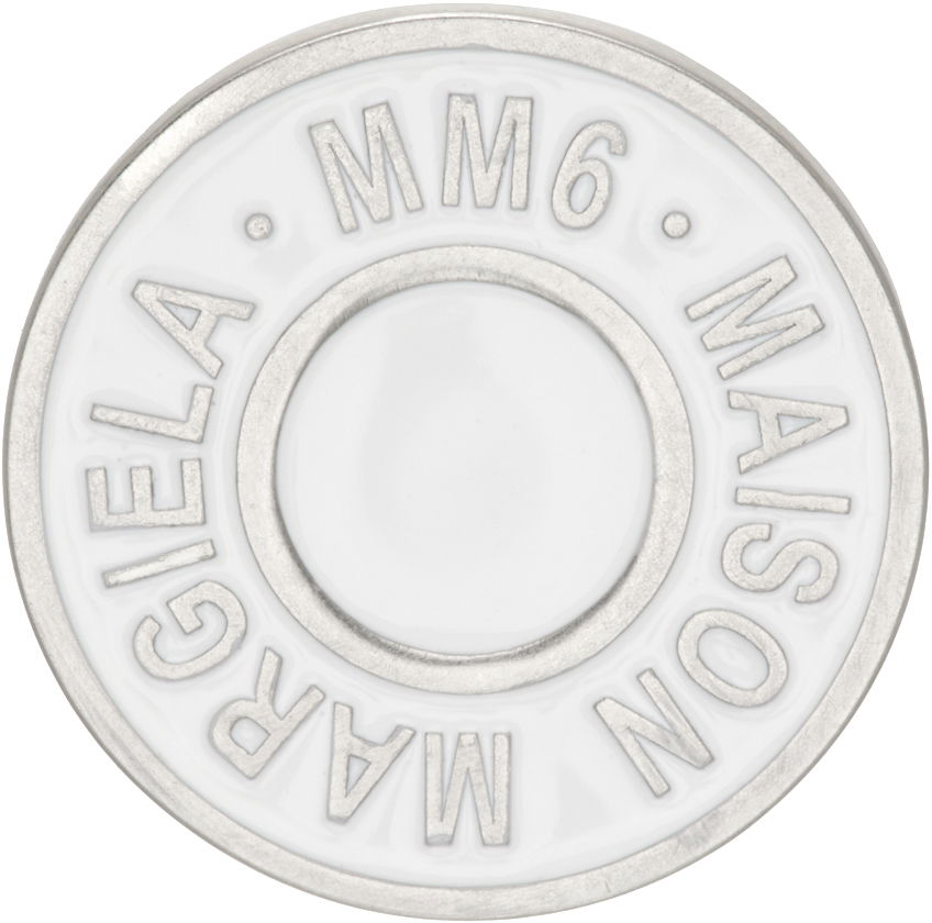 Значка Maison Margiela Round Logo Pin Металик | SM7VK0019 P7070, 0