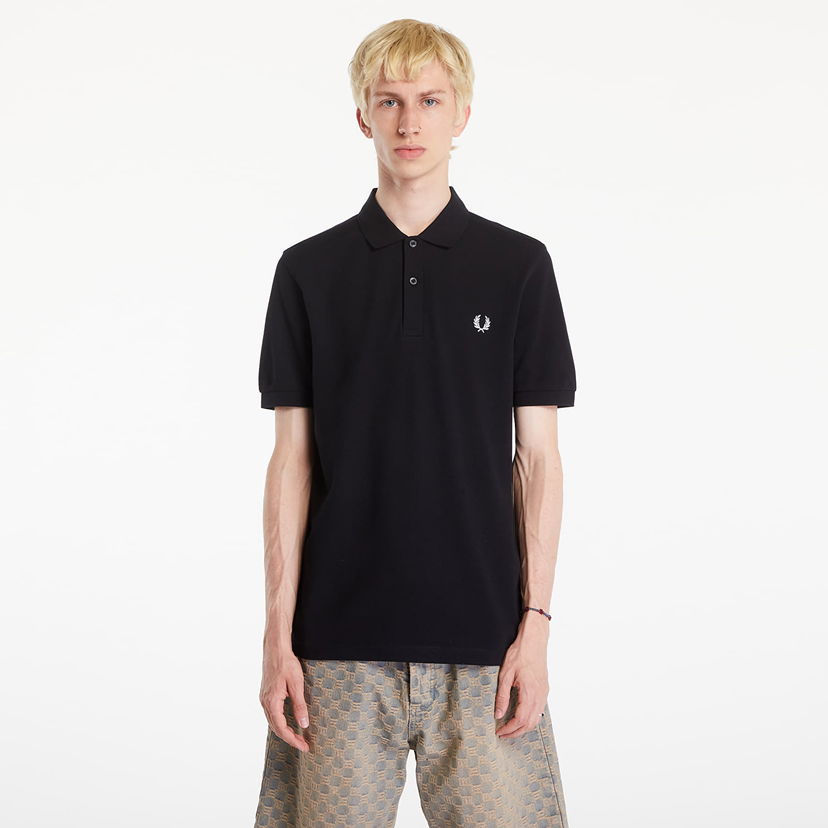 Поло тениска Fred Perry Plain Polo T-Shirt Black Черно | M6000 350