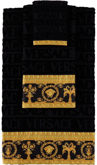 Flexstyle Versace I Heart Baroque Towel Set Черно | ZSET5TO01ZCOSP052, 0