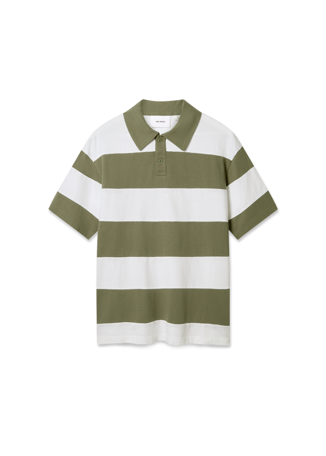 Short-Sleeve Striped Polo T-Shirt