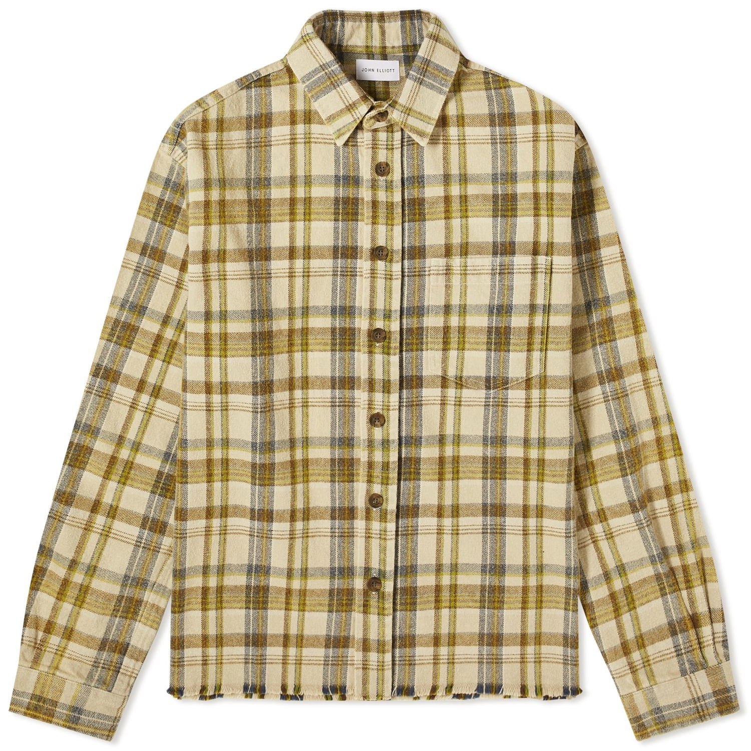 Риза John Elliott Hemi Plaid Shirt Зелено | E047I84573A, 0
