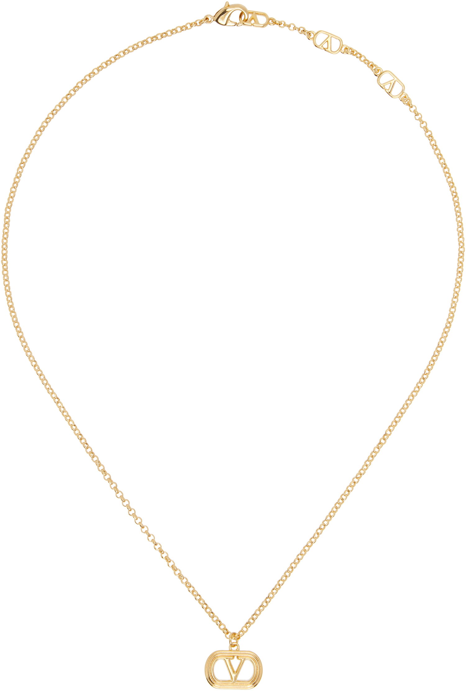 Колие Valentino Valentino Garavani Ovalette Metal Necklace Металик | 6Y2J0S90MET, 0