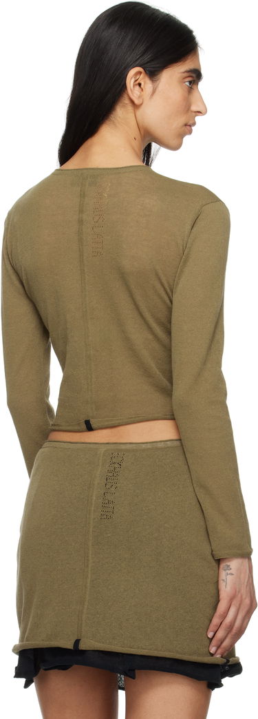 Пуловер Eckhaus Latta Eckhaus Latta Veil Cardigan Зелено | 8118-EL-PS25-B -, 2