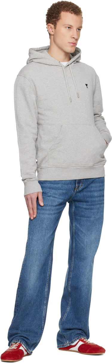 Суитчър AMI Cotton Ami De Coeur Hoodie Сиво | E25HSW764.730, 3