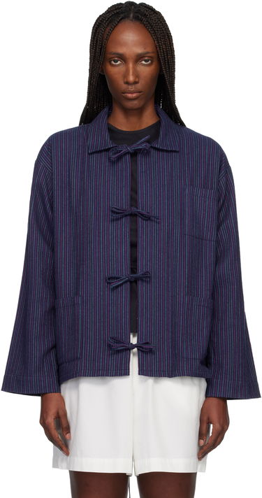 Риза Baserange Limber Striped Shirt with Frog Closures Многоцветен | TSLI-FLP-WI25, 0