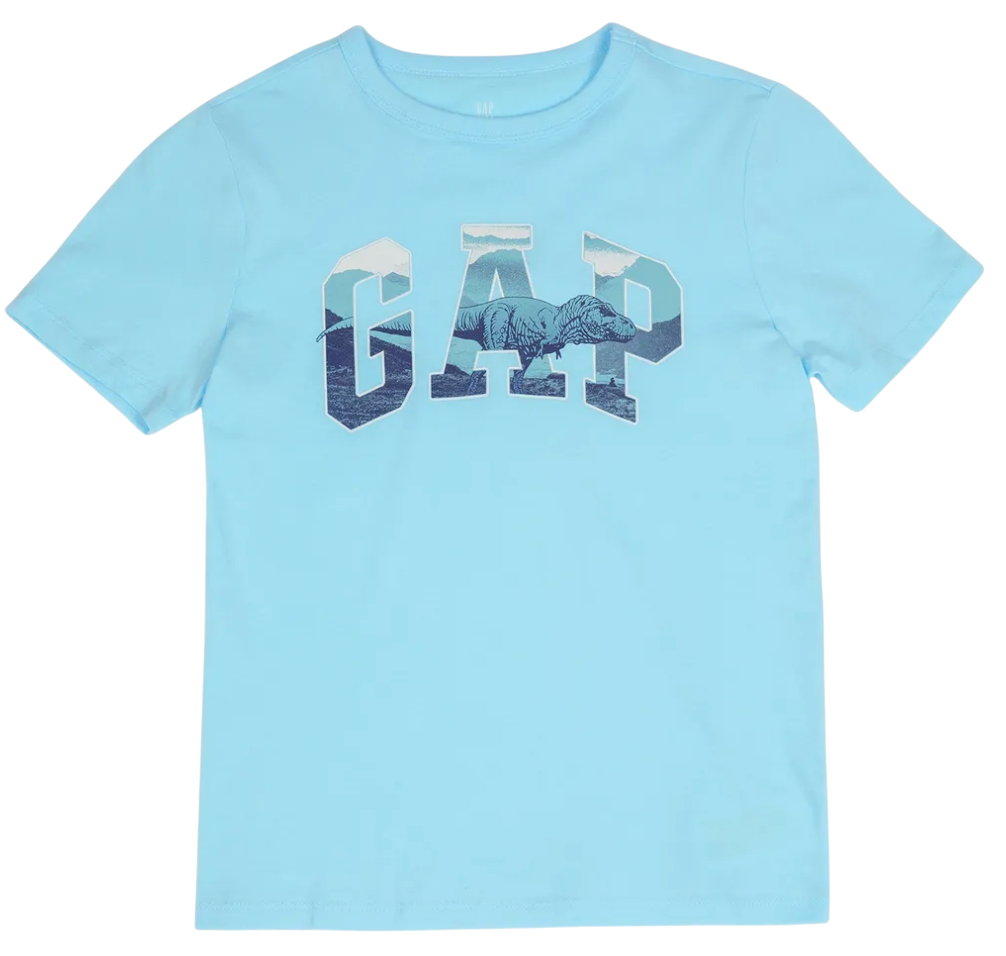 Тениска GAP T-Shirt Dinosaur Landscape Graphic Синьо | 768109-03, 0