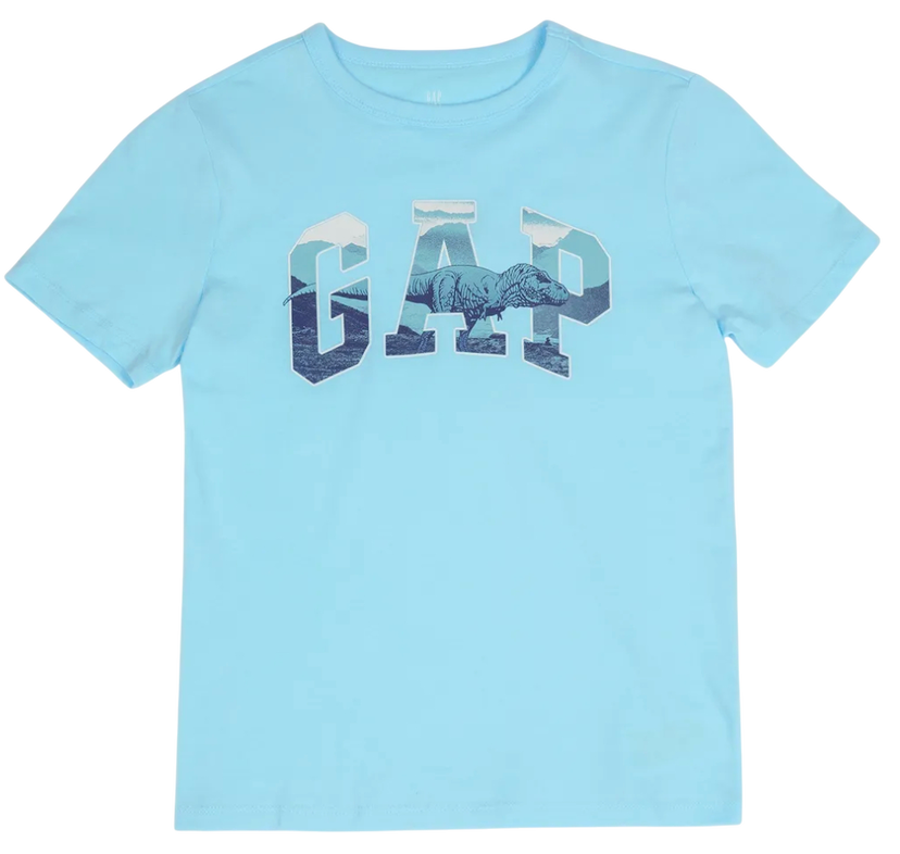 Тениска GAP T-Shirt Dinosaur Landscape Graphic Синьо | 768109-03
