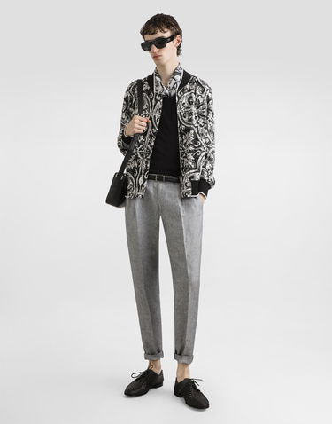 Яке бомбър Dolce & Gabbana Dolce & Gabbana Majolica-Print Cordonetto Lace Bomber Jacket Многоцветен | G9BOSTISMKFHY5DQ, 1