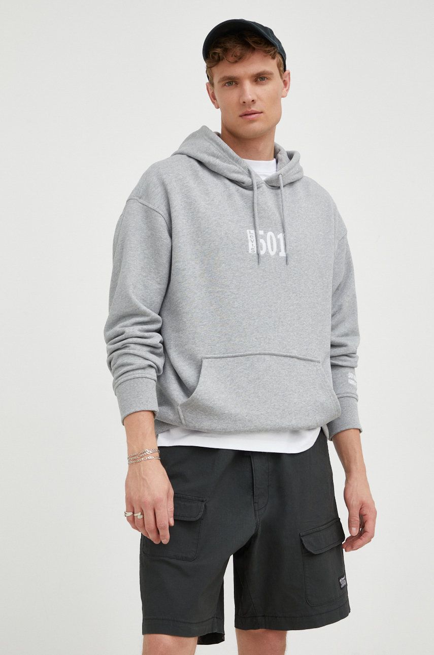 Суитчър Levi's ® Relaxed Graphic Hoodie Сиво | 38479.0117, 0