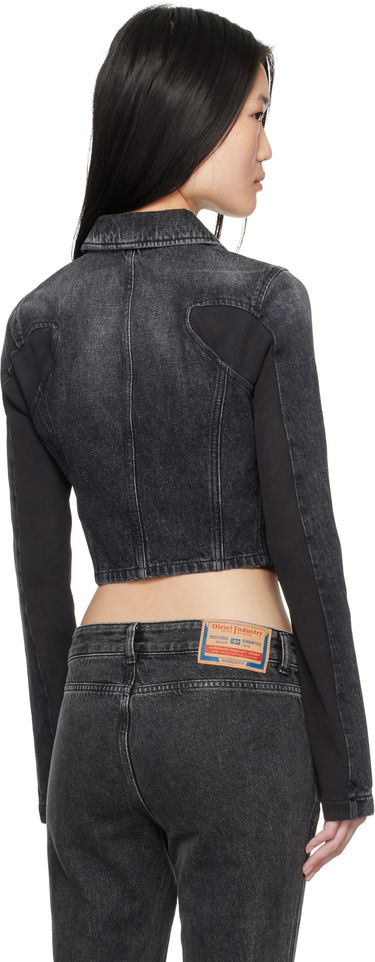 Яке Diesel Black Cropped Denim Jacket Черно | A14379 0AJEK, 2