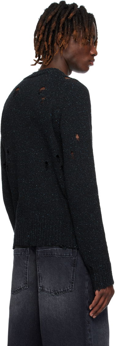 Пуловер We11done We11done Distressed Knit Sweater Черно | WD-KT0-25-623-U-NV, 2
