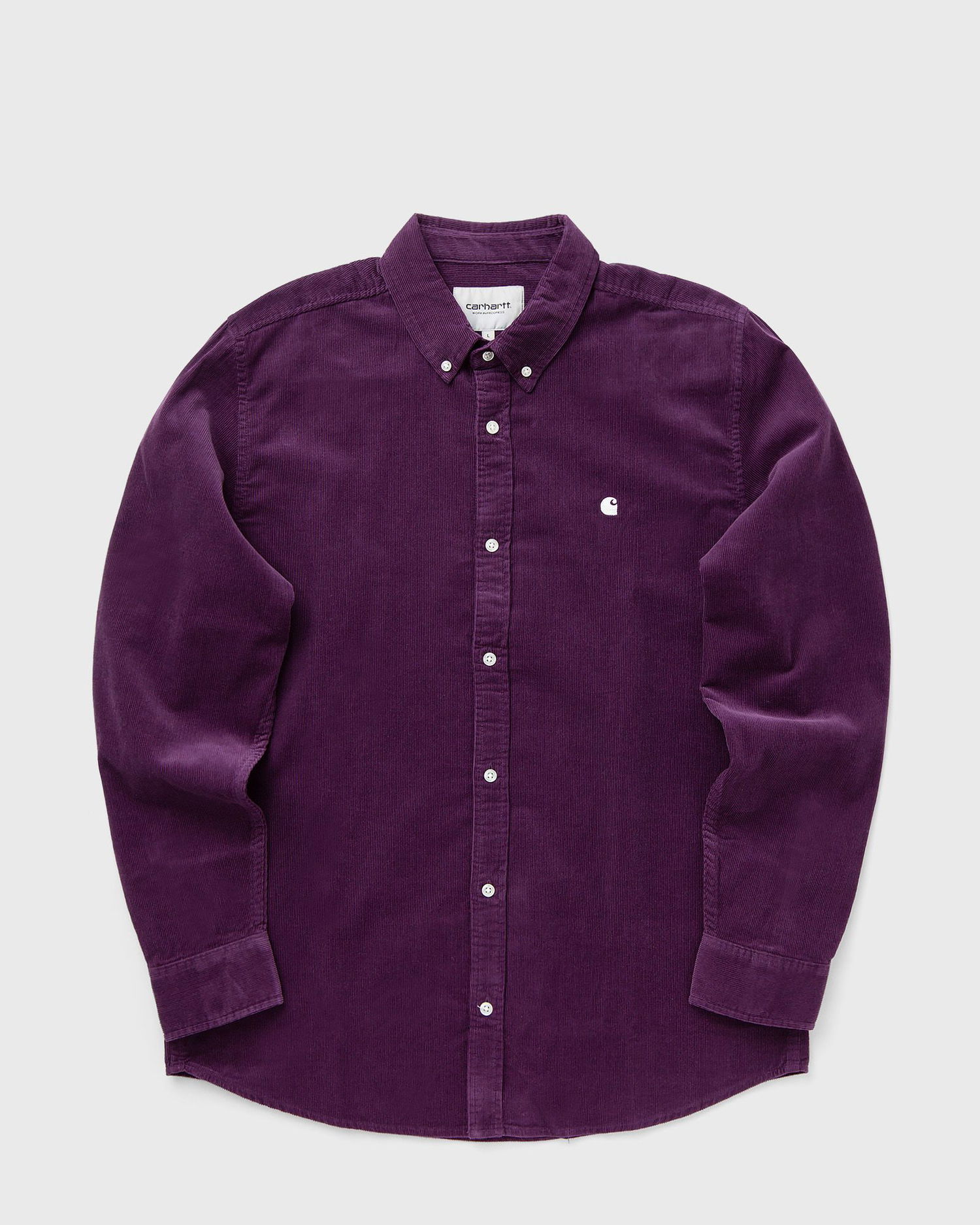 Риза Carhartt WIP Madison Long Sleeve Corduroy Shirt Лилаво | I030580-2W0.XX, 1