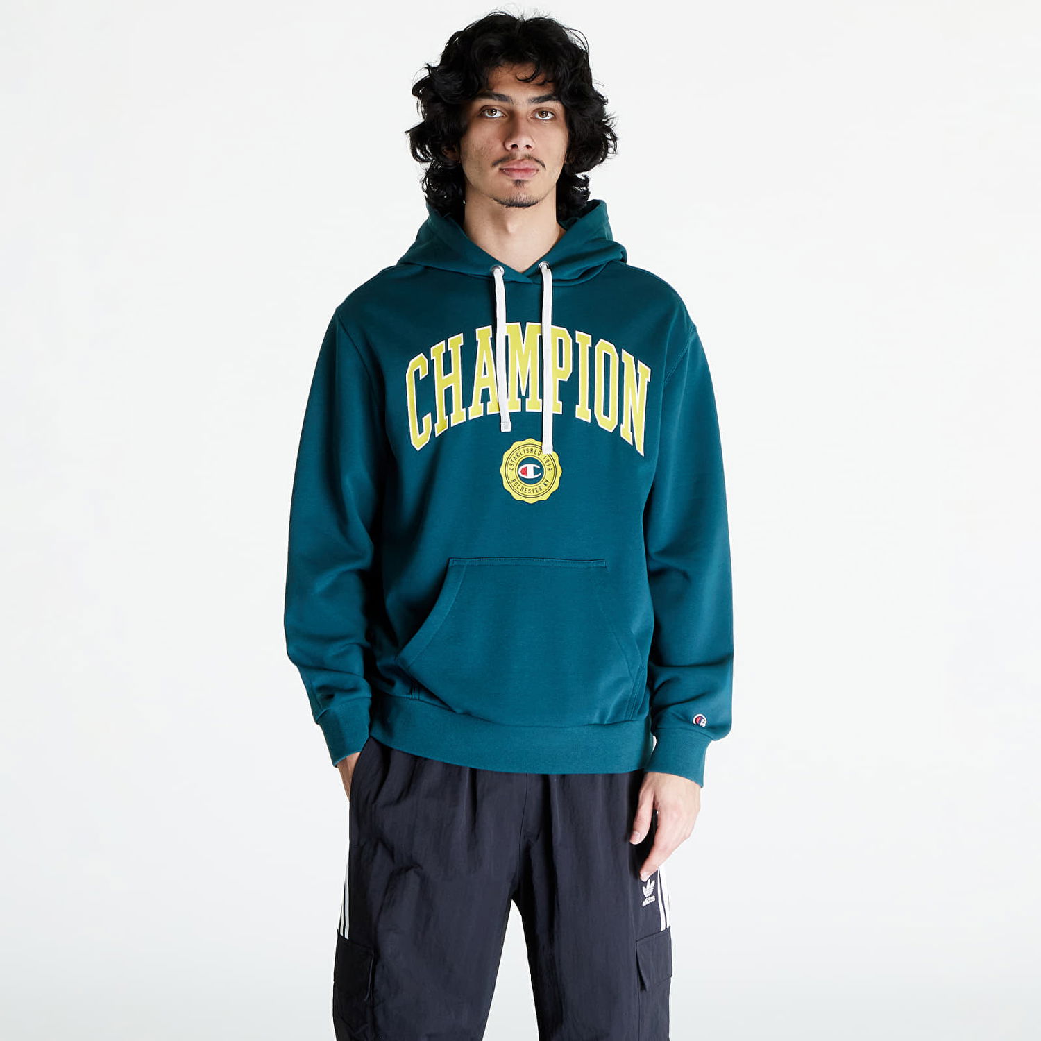 Суитчър Champion Men's hoodie Hooded Sweatshirt Green Зелено | 219830 CHA GS549, 0