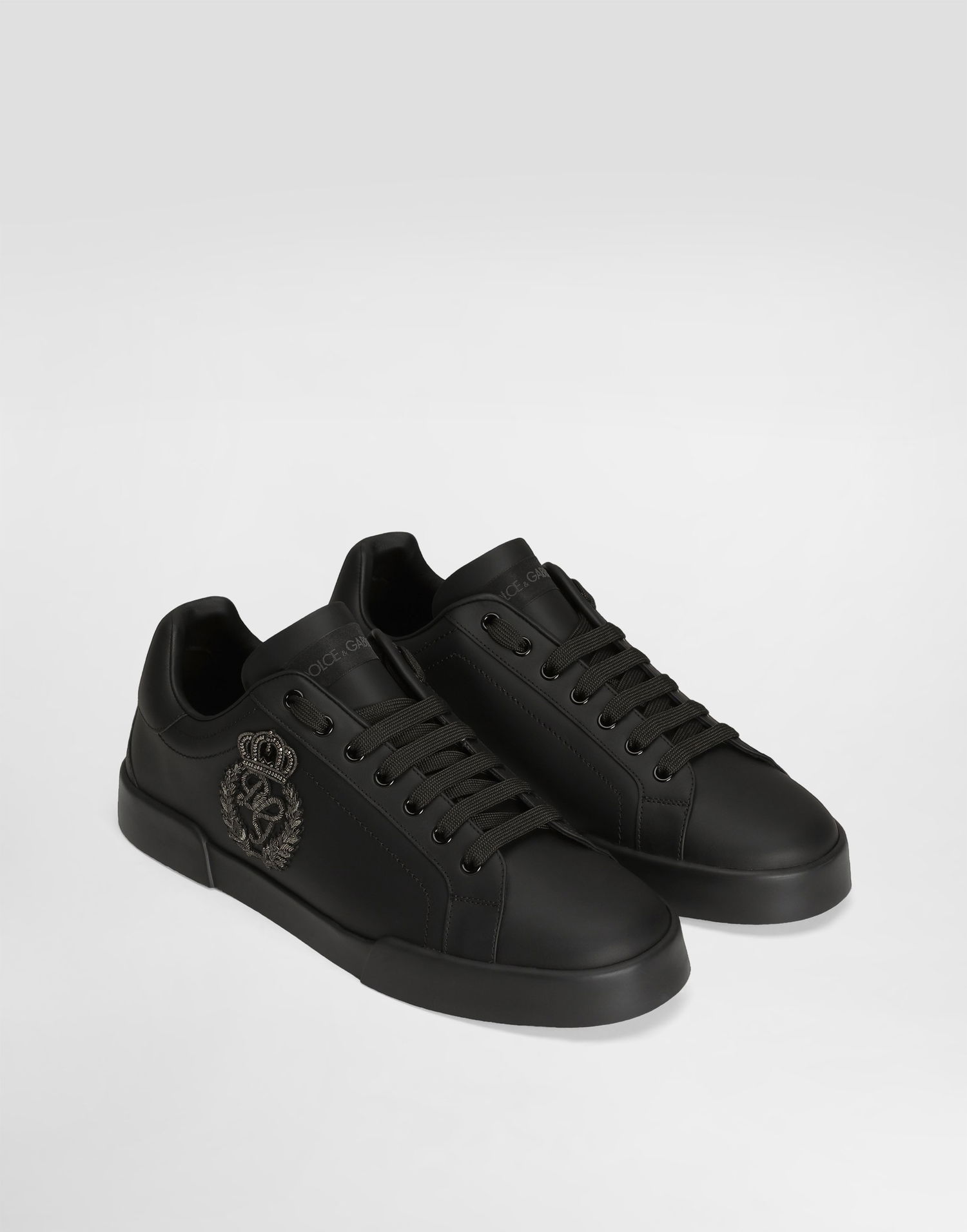 Кецове и обувки Dolce & Gabbana Portofino Light Strobel Calfskin Черно | CS2330A014180999, 1