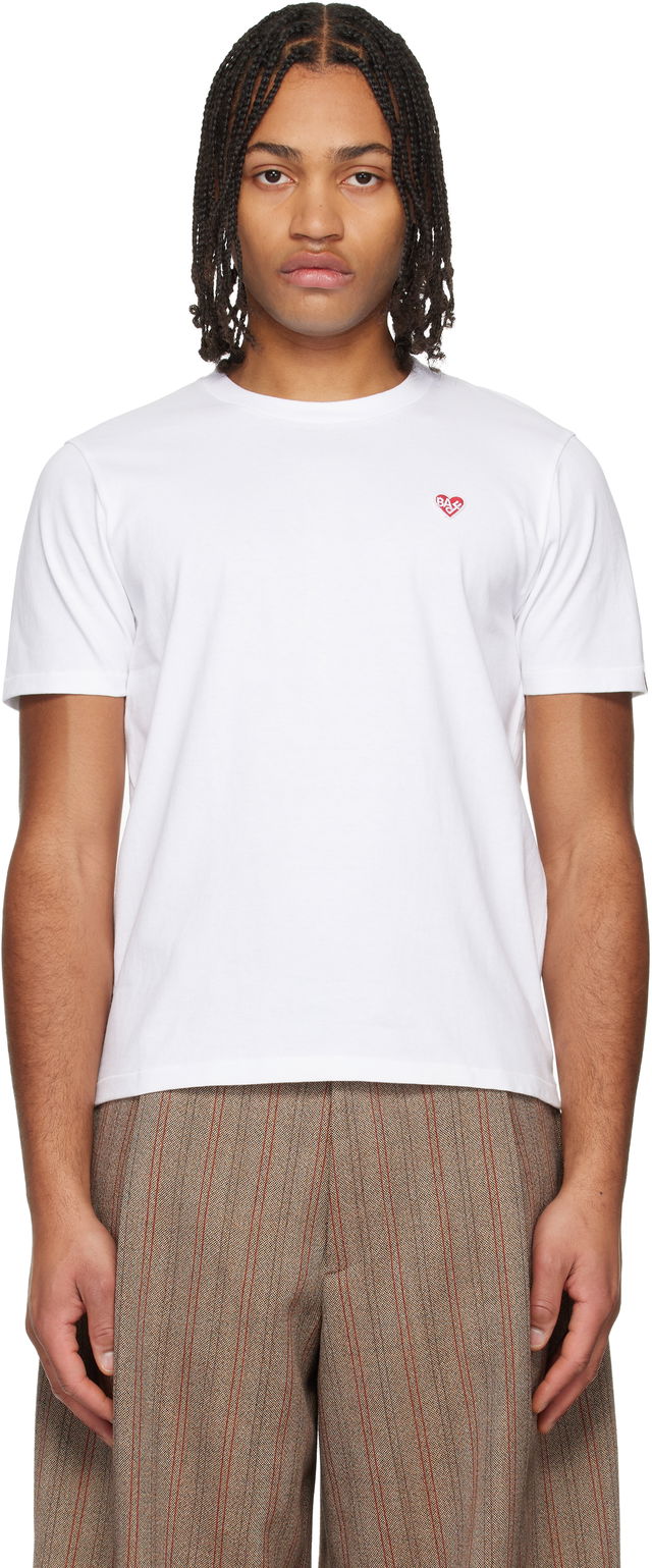 'BAPE' Heart One Point T-shirt