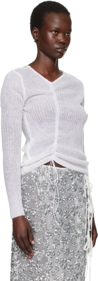 Пуловер Cecilie Bahnsen Cecilie Bahnsen Ussi Knit Sweater Бяло | 4.24KNI51004 USSI PULLOVER, 1