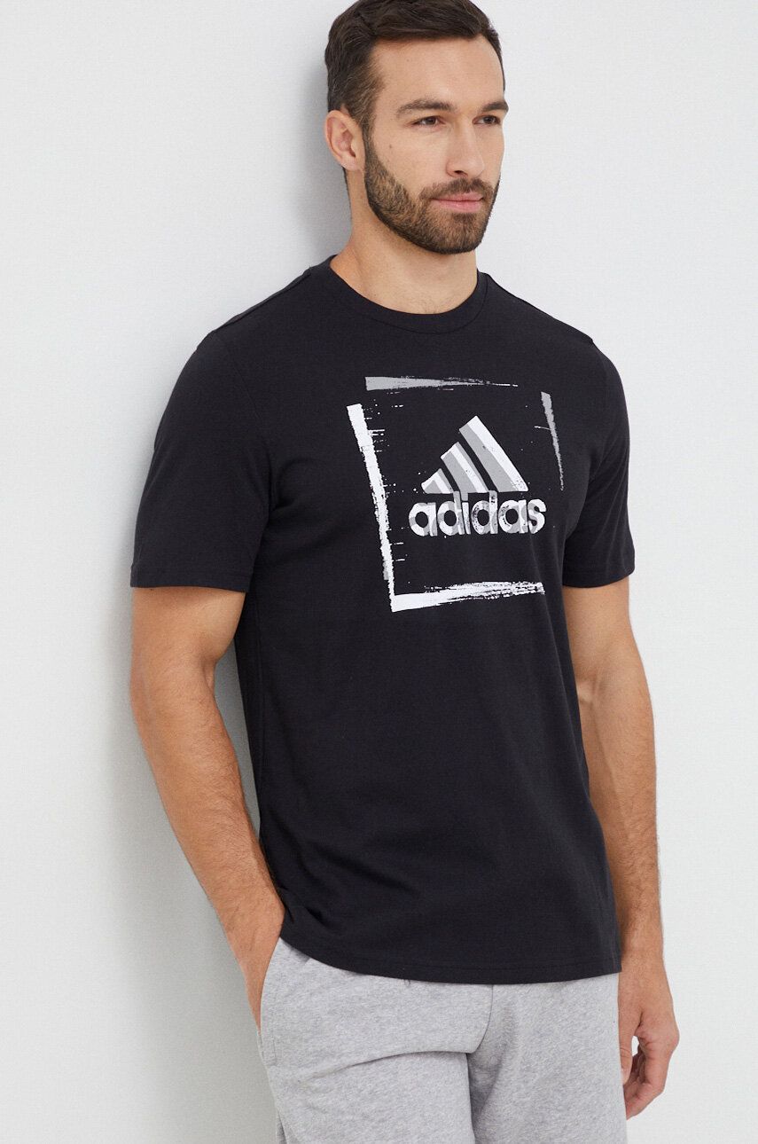Тениска adidas Performance 2TN Graphic Tee Черно | HS2519, 0