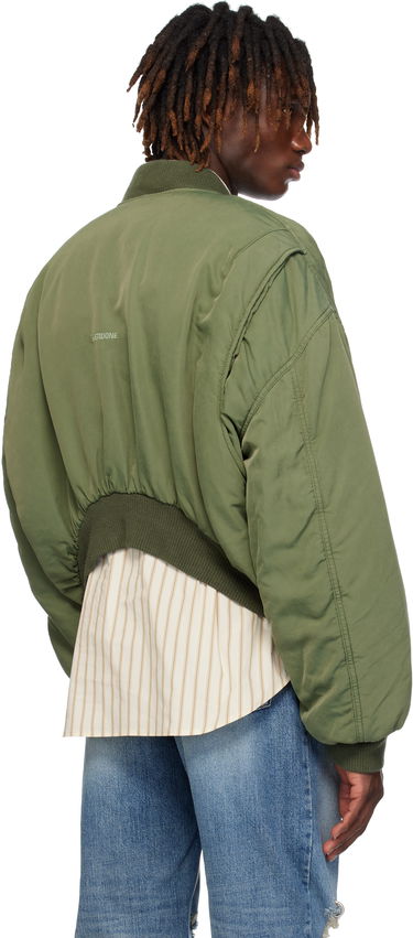 Яке бомбър We11done We11done Curved Bomber Jacket Зелено | WD-JP0-25-005-U-KK, 2