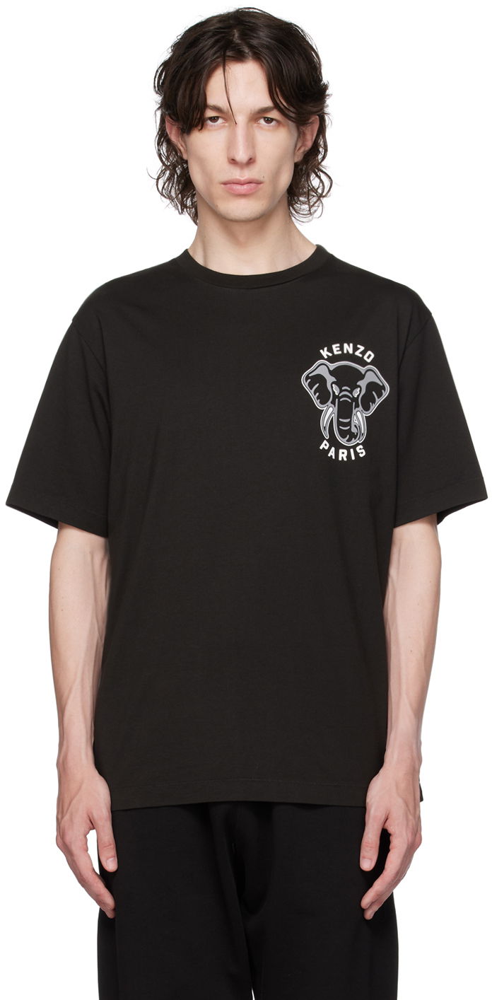 Тениска KENZO Paris Varsity Jungle Elephant Черно | FD65TS0024SO, 0