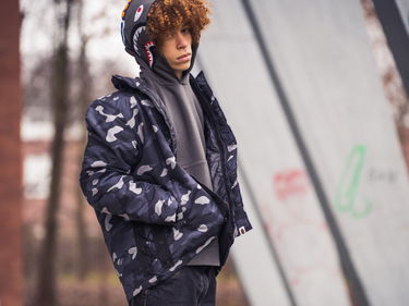 Яке BAPE Gradation Camo Lace Up Jacket Черно | 001LJF801011X-BLK, 2