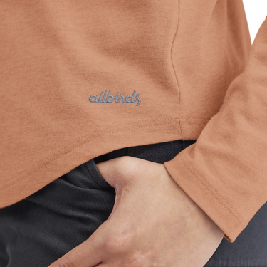 Тениска Allbirds Merino Long Sleeve Tee, Size XS Оранжево
 | A12106W, 3