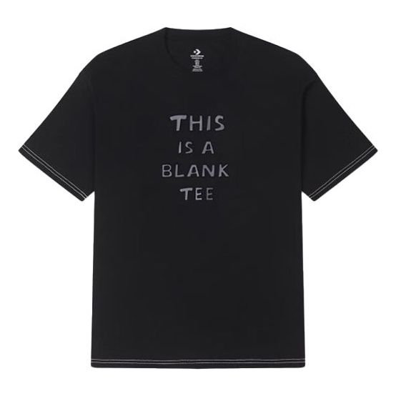 Тениска Converse Logo Print Regular Fit Tee Черно | 10025873-A02, 0