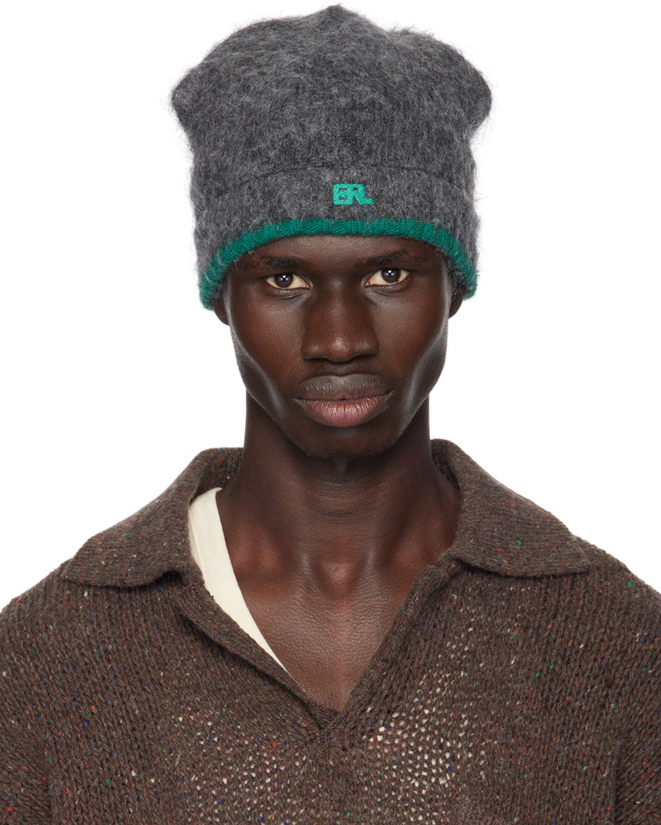 Шапка ERL Overwashed Beanie Сиво | ERL09K035, 0