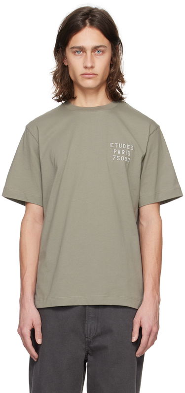 Тениска Études Wonder Small Stencil T-Shirt Зелено | E24MM103A01083, 0