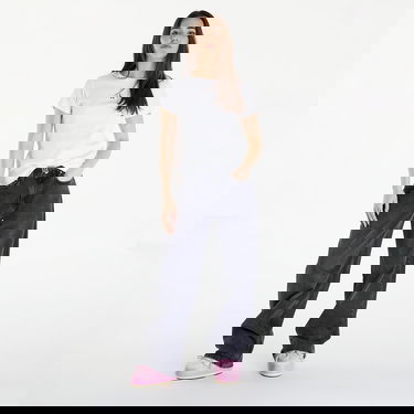 Тениска CALVIN KLEIN Woven Label Rib Slim Short Sleeve Tee Бяло | J20J223358 YAF, 2