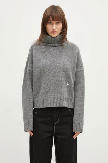 Пуловер Sporty & Rich Sporty & Rich SRC Wool Turtleneck Sweater Сиво | WS064512302GY03, 0