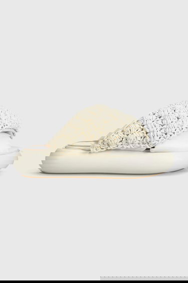 Кецове и обувки JW Anderson JW Anderson Crochet Twister Platform Slides Бяло | ANW42027A.120, 0