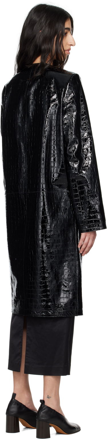 Палта TOTEME TOTEME Croco-Embossed Leather Coat Черно | 252-WRO0219-LE0129, 2